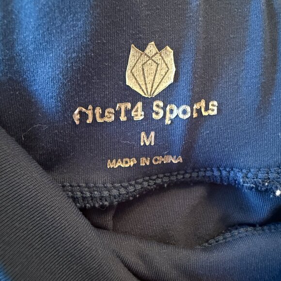 Navy Blue Riding Tights Size M - Picture 4 of 4